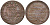 ВАТИКАН КВАТТРИНО 1802 R, ГОД II, ПАПА ПИЙ VII (1800-1823) KM 1264 (C107) медь 3896-1544