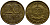 ГДР 20 пфеннигов 1969 А, первый год KM 11 латунь UNC 4398-232