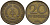 ГДР 20 пфеннигов 1969 A, первый год KM 11 латунь 95-545