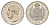 Ганновер 1/6 талера 1863 В, Георг V (1851-1866) KM 238, Jaeger 95 AKS 145 серебро UNC 603-1032