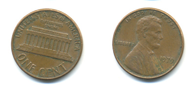 США 1 ЦЕНТ 1979 ЛИНКОЛЬН KM 201 медь цинк 86-113