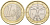 Италия 1 евро 2006 Витрувианский человек KM 216 биметалл 216-1134