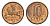 Литва 10 центов (сентов) 1991 год-тип KM 88 бронза aUNC 4651-364