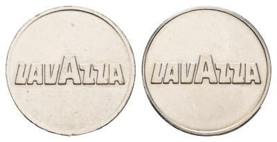 Италия жетоны для торговых автоматов Lavazza диаметр 26 мм, вес 6,3 гр нержавеющая сталь 4670-945
