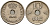 Норвегия 10 эре 1940 Хокон VII (1905-1957) KM 383 медно-никель 4189-748