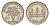 Камбоджа 1 риель 1970 ФАО, год-тип KM 59 медно-никель aUNC 4682-812