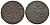 Россия деньга 1706 Петр I (1699-1725), Набережный монетный двор, вес 3,38 г, два рубля по Ильину, Brekke 117 Биткин 2594 (R1) медь 00-813-64