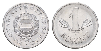 Венгрия 1 форинт 1976 ВР KM 575 алюминий UNC 4146-356