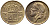 БЕЛЬГИЯ 50 САНТИМОВ 1959 BELGIQUE KM 148.1 бронза 4392-831