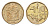 ЮАР 10 центов 1991 герб, цветок алоэ KM 135 сталь плакированная бронзой UNC 4694-642