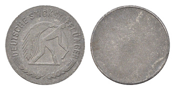 Германия жетон в 5 пфеннигов (deutsche stickstoffdünger - немецкие Азотные удобрения) 1918-1922 диаметр 17,6 мм, вес 1,6 гр Men18 48144.3 железо 4708-1135