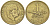 ДАНИЯ 1 КРОНА 1947 N; S, КРИСТИАН X (1912-1947) KM 835 алюминиевая бронза 38-431