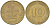 ФРГ 10 ПФЕННИГОВ 1972 J KM 108, J. 383 сталь плакированная латунью 4182-831
