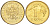 Польша 1 грош 2002 MW KM 276, Parchimowicz 701k латунь UNC 4516-821