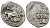 Русское Царство денга 1547-1584 Иван IV Васильевич, Московский  монетный двор, 0,34 ГР ГиК №61 серебро 262-1551