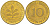 ФРГ 10 ПФЕННИГОВ 1989 J KM 108, J.383 сталь плакированная латунью 3718-841