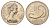 Фиджи 20 центов 1979 Елизавета II (1952-2022), китовый зуб KM 31 медно-никель UNC 4545-435