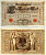 Германия 1000 марок 1910 21 апреля 1910, красная печать, номер семизначный, серия A, буква К, выпуск СЕНТЯБРЬ - ДЕКАБРЬ 1917 Pick 44, Роземберг 45b бумага VF- 2194-23-1-2