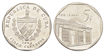 Куба 5 сентаво 1999 Casa Colonial KM 575.1 сталь плакированная никелем 4697-1153