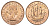 Великобритания 1/2 пенни 1966 Елизавета II (1952-2022) KM 896, Spink 4158 бронза aUNC 4662-1256