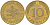 ФРГ 10 ПФЕННИГОВ 1995 G KM 108, J.383 сталь плакированная латунью 3718-912