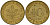 ФРГ 10 пфеннигов 1972 D J. 383, KM 108 сталь плакированная латунью    4603-355