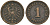 Германия 1 пфенниг 1876 B, Вильгельм I (1871-1888) KM 1, J. 1 медь 4602-1038