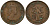 Кипр 5 милей 1955 Елизавета II (1953-) KM 34 бронза 4159-735