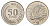Сингапур 50 центов 1979 KM 5 медно-никель UNC 3999-231
