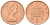 Великобритания 1 пенни 1973 Елизавета II (1952-2022) KM 915, Spink 4237 (B1) бронза 4588-538
