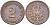 ГЕРМАНИЯ 2 ПФЕННИГА 1876 B, СТАРОГЕРБОВКА KM 2, Jager 2, Weege 3 медь 4546-557
