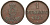 Ганновер 1 пфенниг 1853 B, Георг V KM 221, AKS 155, J. 83 медь 4594-251