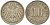 ГЕРМАНИЯ 10 ПФЕННИГОВ 1912 D KM 12, J. 13, Weege 8 медно-никель 212-224