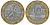 Франция 10 франков 1990 тип Гений Бастилии KM 964.1, Le Frank 375.5 биметалл 45-815