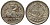 Гватемала 1/4 реала 1898 5 звезд, Испанское правление KM 162 серебро 4532-633