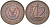 Кипр 5 милсов 1963 парусник KM 39 бронза 4566-1246