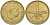 Дания 1 крона 1945 N; S, Кристиан X (1912-1947) KM 835 алюминиевая бронза 4587-1121