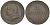 Папская область 1 сольдо = 5 центов 1867 R, Пий IX (1846-1878) KM 1372.2 медь 92-725