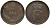 ДАНИЯ 2 ЭРЕ 188х КРИСТИАН IX (1863-1906) KM 793.1 бронза 28-1023