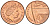Великобритания 1 пенни 2009 Елизавета II (1952-2022) KM 1107, Spink B6 сталь плакированная медью 4609-657