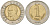 Турция 1 новая лира 2005 KM 1169 биметалл 4610-1143