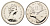 Канада 25 центов 1979 Елизавета II (1952-2022), олень KM 74 никель PROOF-LIKE (BU) 4631-935