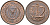 Кипр 5 милсов 1972 парусник KM 39 бронза 4571-1017