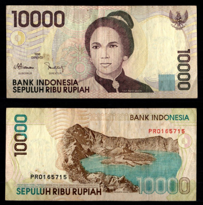 Индонезия 10000 рупий 2001 Pick 137 d бумага 8603-44-3-1