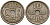Дания 10 эре 1924 HCN; GJ, Кристиан X (1912-1947) KM 822 медно-никель 4189-741