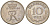 Дания 10 эре 1966 С; S, Фредерик IX (1947-1972) KM 849.1 медно-никель UNC 187-648