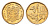 ЮАР 10 центов 1995 герб, цветок алоэ KM 135 сталь плакированная бронзой UNC 4694-723