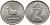 Британская Родезия 2 шиллинга 6 пенсов (25 центов) 1964 Елизавета II (1953-), черная антилопа KM 4 медно-никель 4527-1123