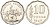 Аргентина 10 песо 1962 Гаучо KM 60 никелированная сталь UNC 68-557