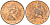 Остров Мэн 1 пенни 1976 Елизавета II (1952-2022) KM 33 бронза UNC 4151-757